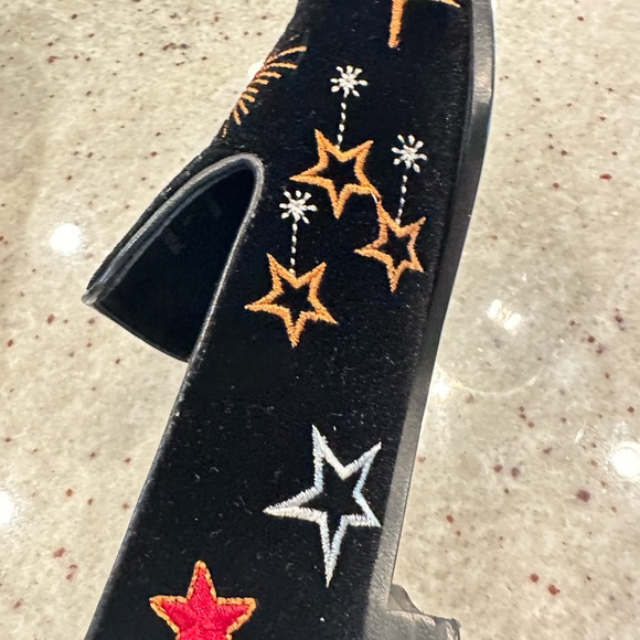 Johnny Was Cigarette Loafers with Red and Gold Accents - Picture 8 of 9